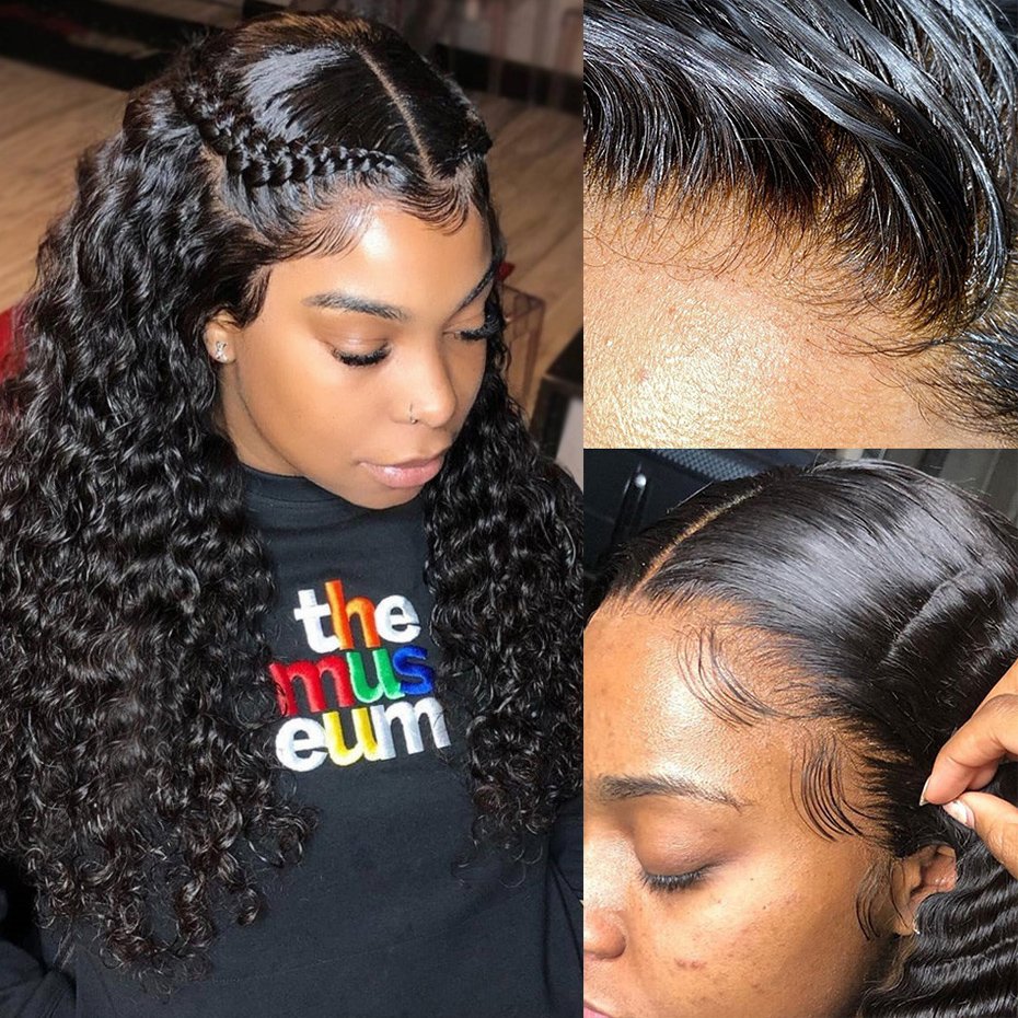 Wholesale 10A 12A Brazilian Virgin Hair Short Bob Wig Human Hair Lace Front Wig Kinky Curly HD Lace Frontal Wig For Black Women