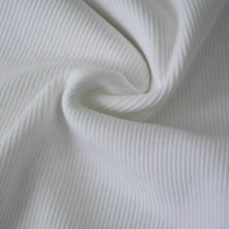 Wholesale modern heavyweight breathable multiple color option cotton rib knitting fabrics