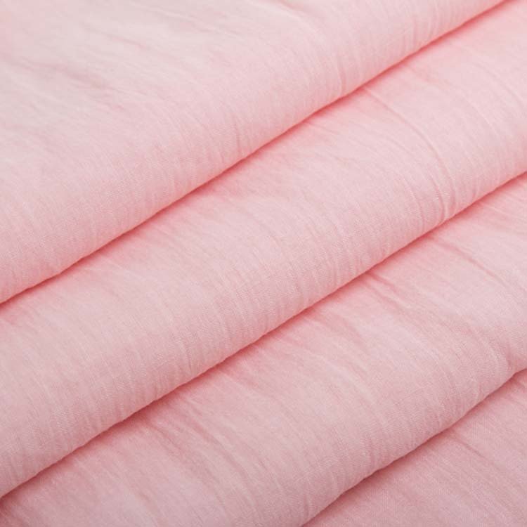 Factory custom color womens lightweight 55% ramie 45% tencel fabrics wholesale cloth fabric for dresses