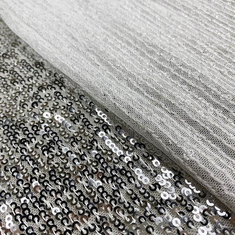 Hot sales High Quality Luxurious Customized Sequin Lace Fabric For Bride By Yard