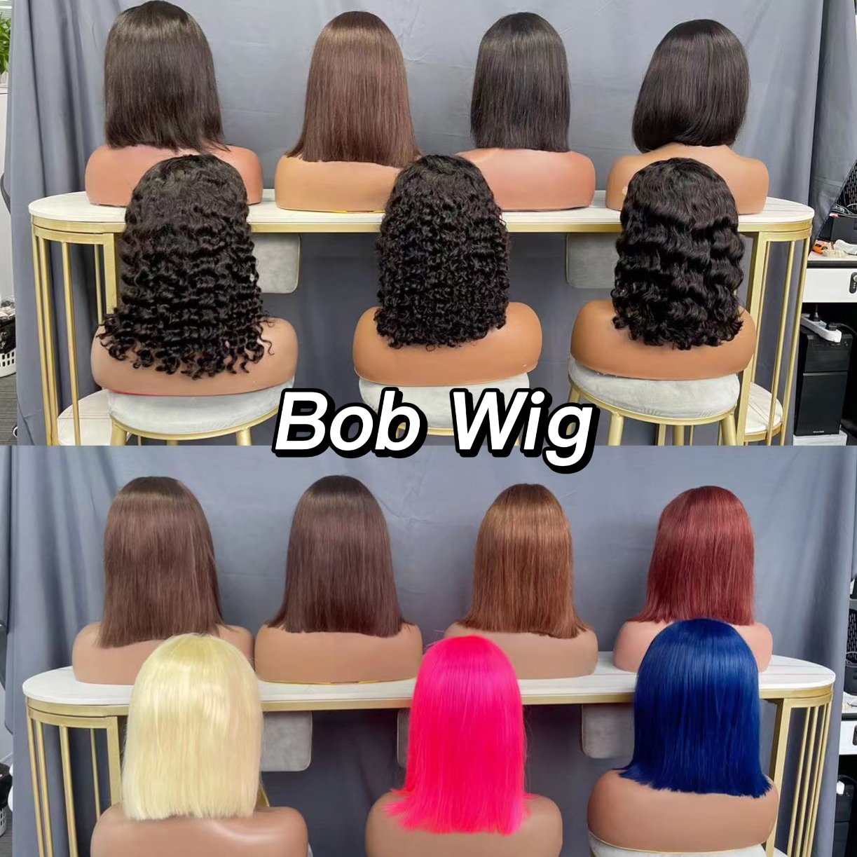Cheap Short Wigs Raw Peruvian Bob Wigs Brazilian Human Hair Lace Front 4*4 13*4 Glueless Bob Wigs With Bangs