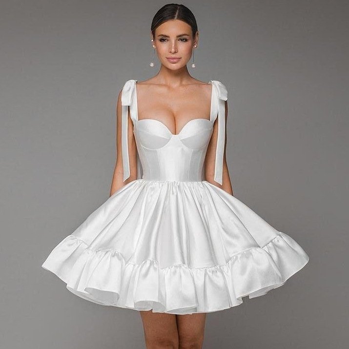 New Style High-Waisted Solid Colour Designer Evening Dresses Lace-Up Sleeveless Backless Sexy Dresses Women
