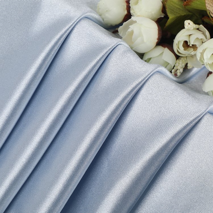 Hot Sale Oem Custom 8842-B Anti-Wrinkle Elastic Breathable 40D 180G Four Way Stretch Polyester Spandex Fabric For Clothing