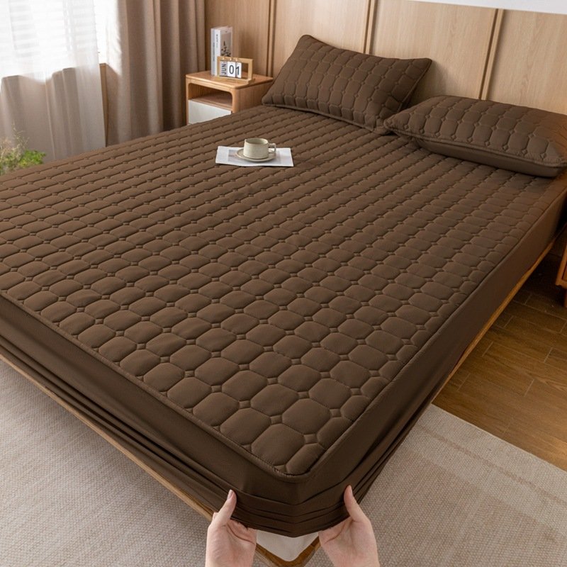 King size bed cover pillow single piece winter mattress protector anti-bacterial fixed all-inclusive factory direct wholesale