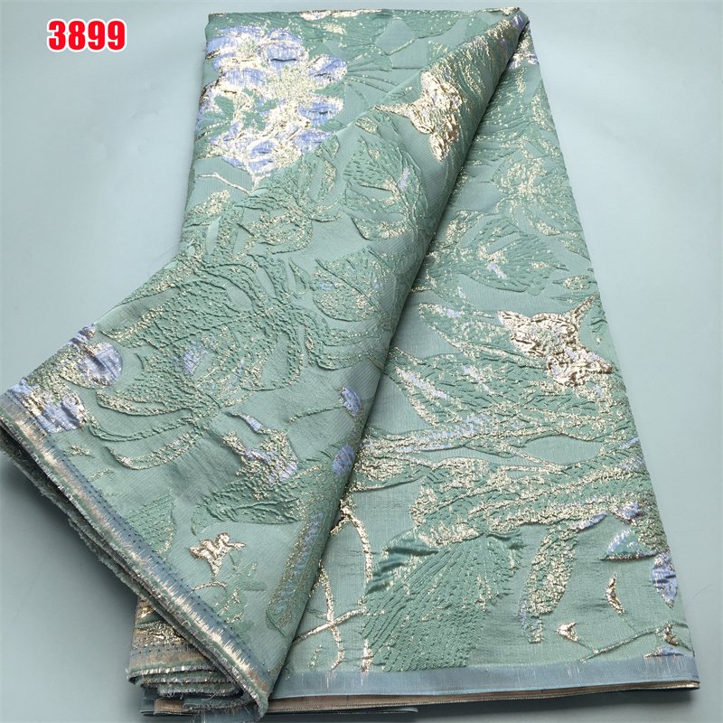 3899 Latest Black Brocade Jacquard Lace Fabric French Tulle Lace Fabric 2024 High Quality African Nigeria Lace Fabric For Dress