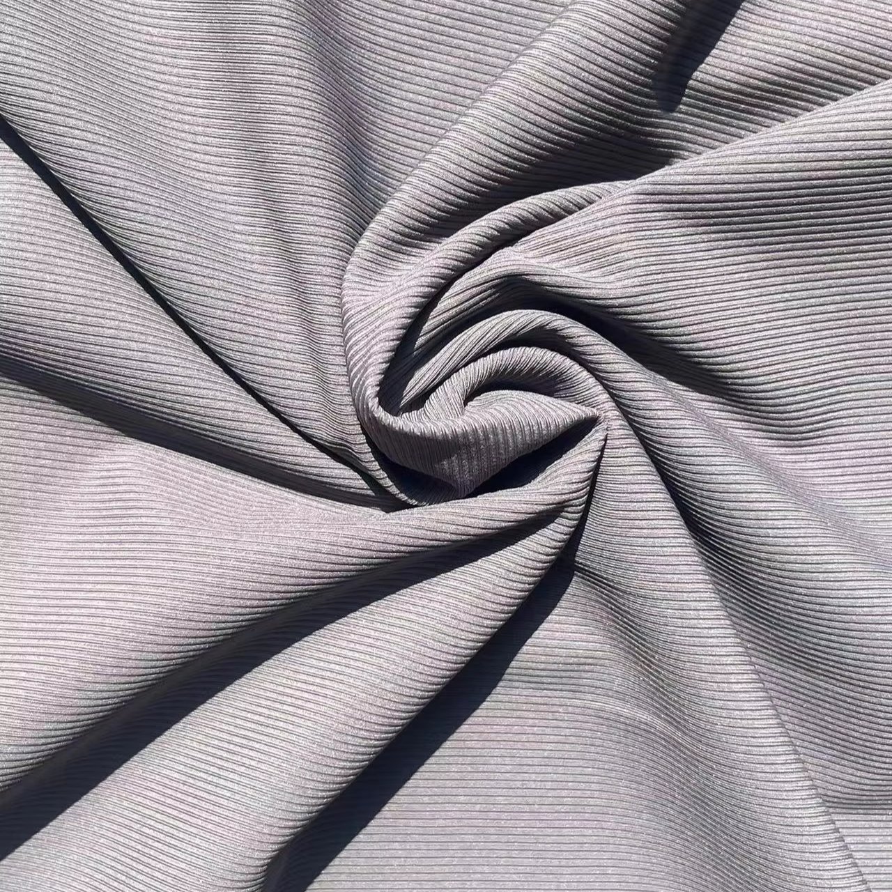 Wholesale China Supplier Stock High Elastic Polyamide Spandex Ribbed Weft Knitted Yoga Fabric For Fitness Sportswear