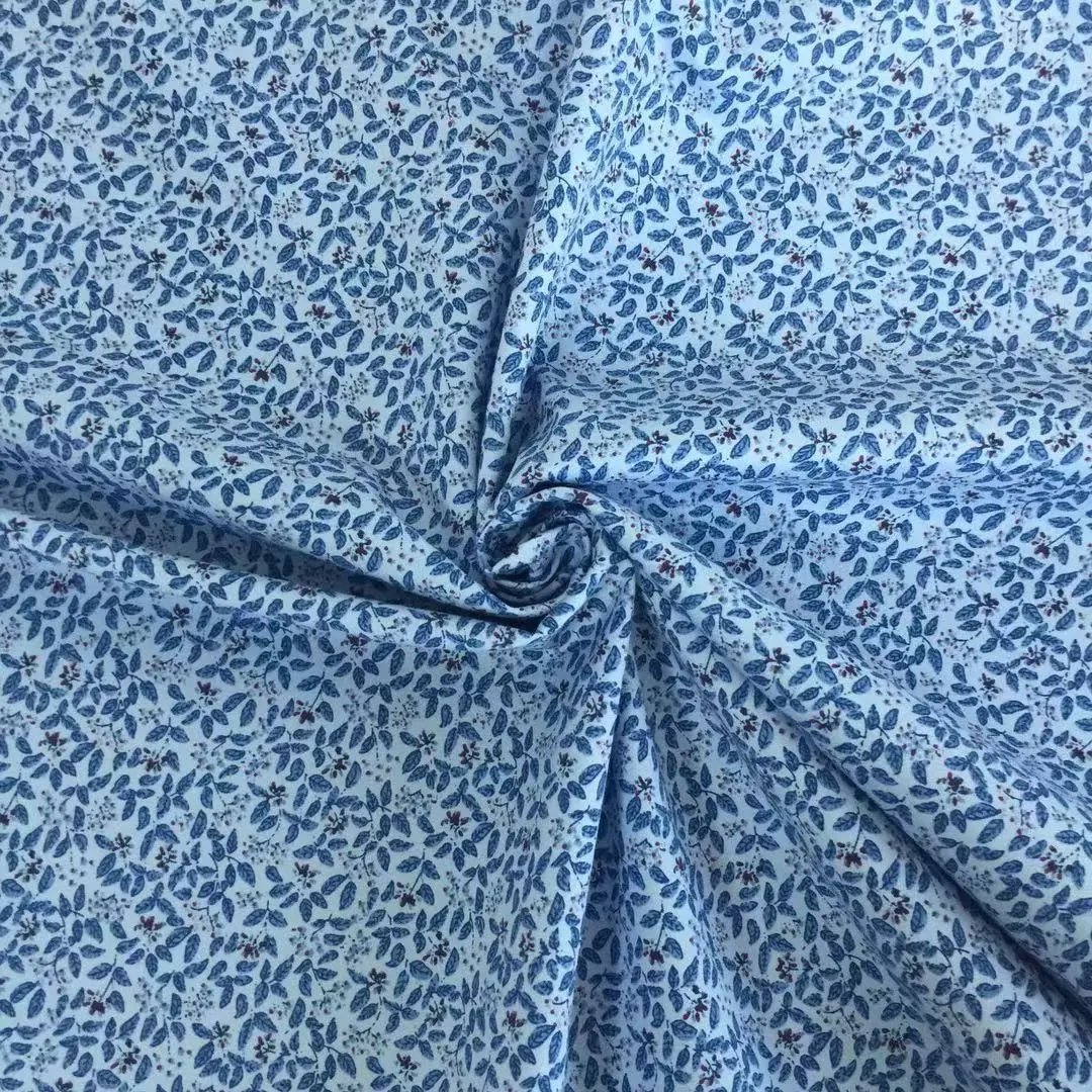 China manufacturer comfortable 65% polyester 35%cotton woven printed 96x72 fabric roll