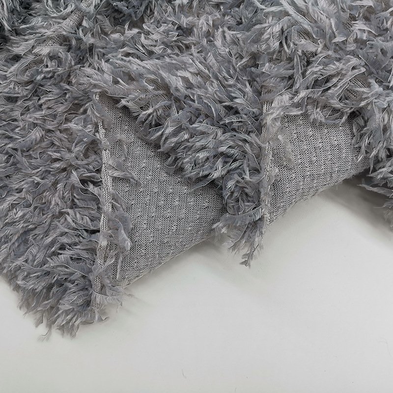 Wholesale Garment Accessories Faux Feather Turkey Feathers Decor Dress Fabric Fur Fabric