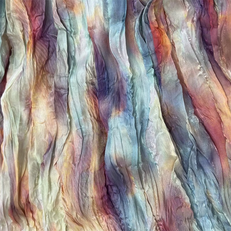 Polyester Floral Printed Organza Fabric Customized Color Super Soft Price Wholesale Price Embroidery Organza Fabric