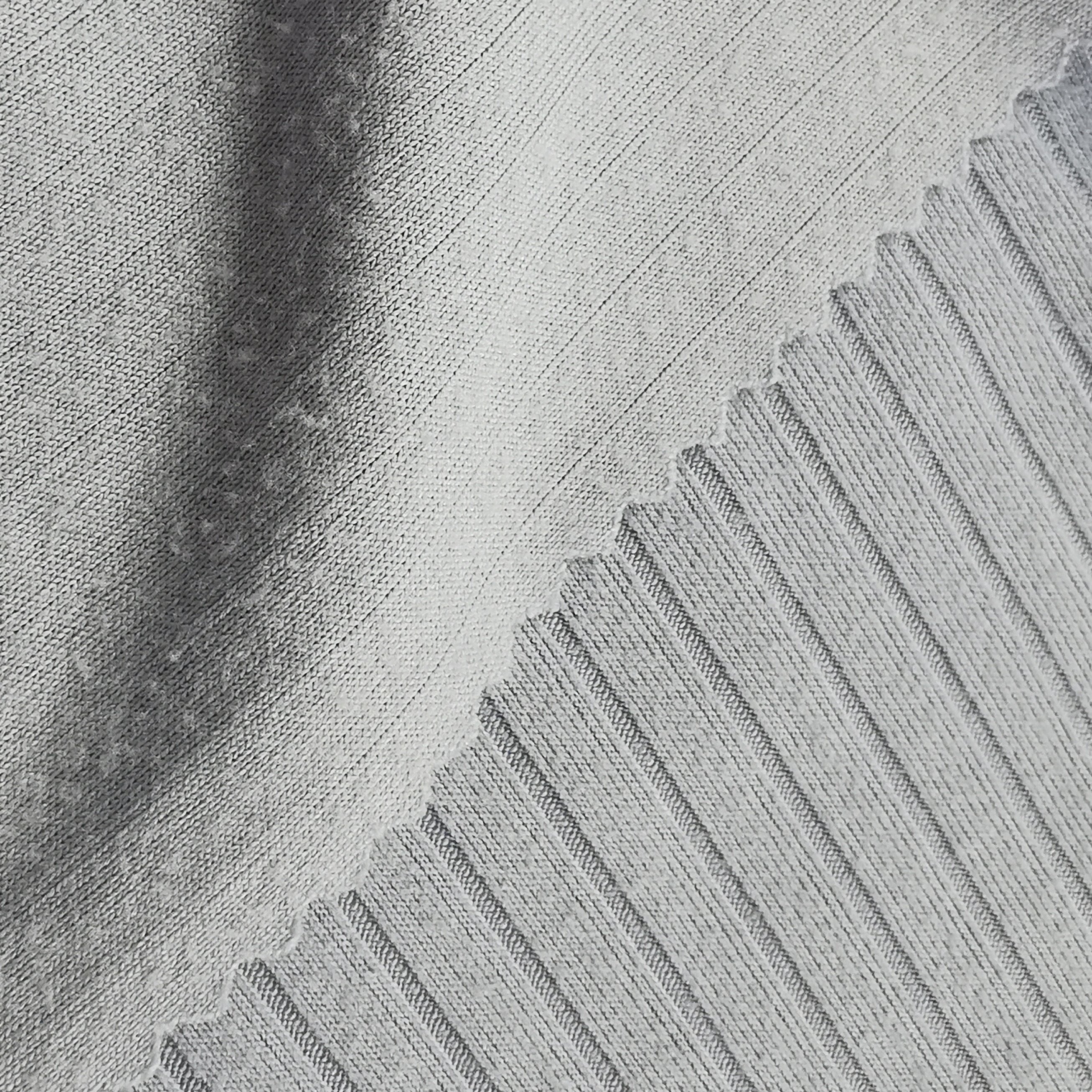 New design DTY rib fabric knit polyester spandex fabric for cuff