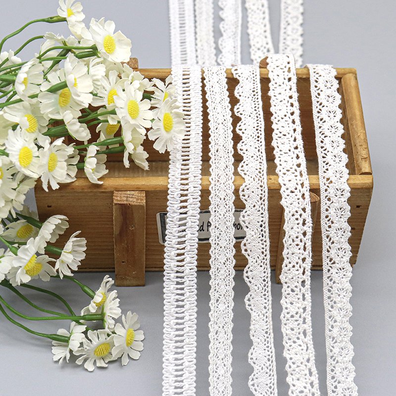 hot selling customized floral lace trim elegant decorative lace trim for dress