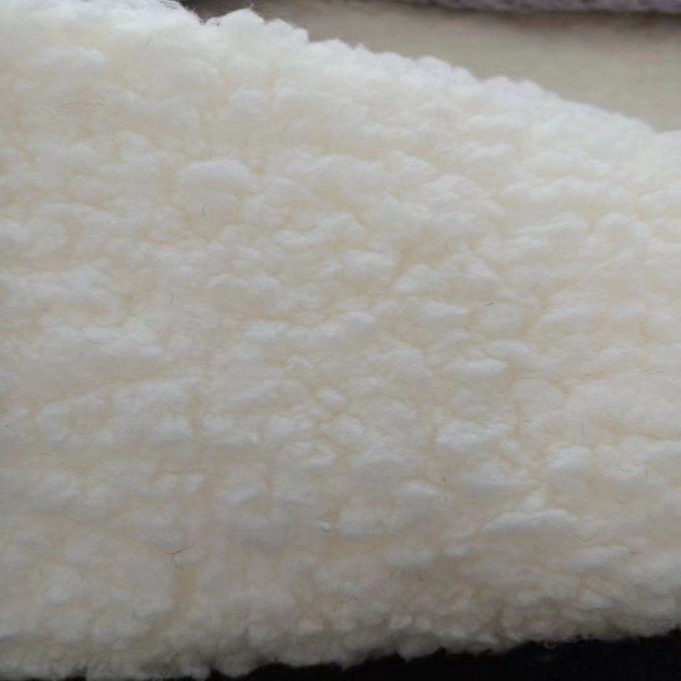 Eco friendly new custom 100%polyester 300gsm thick knit arctic sherpa fleece fabric roll for garment fluffy toy