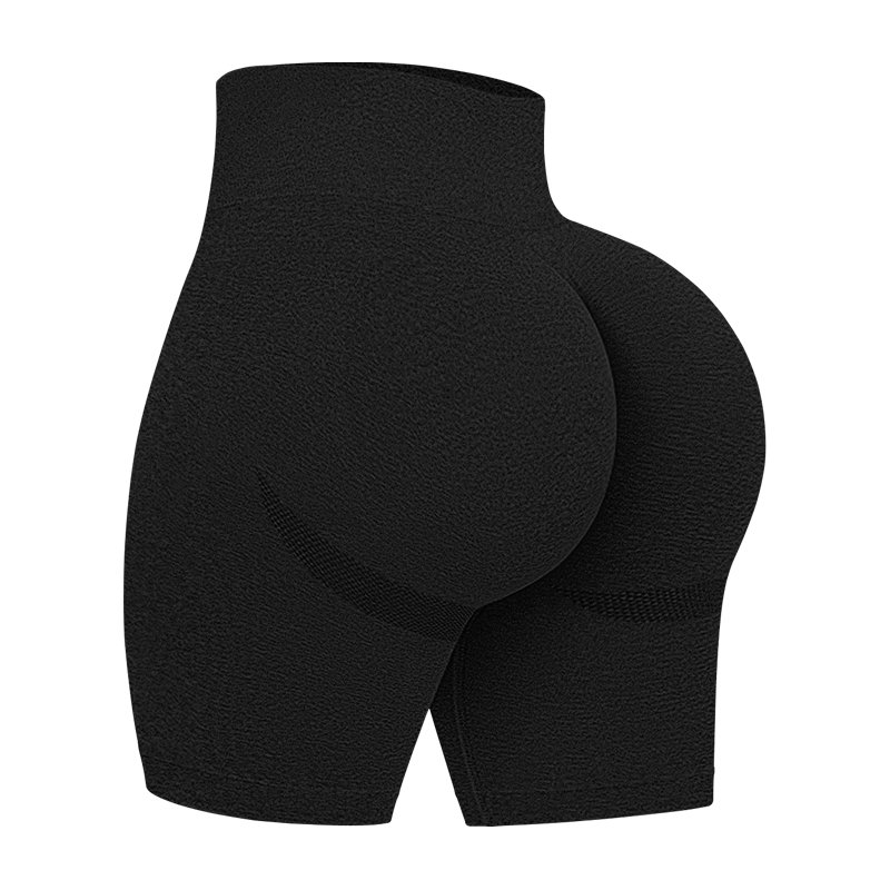 Wholesale of women's fitness yoga wear knitted ribbed seamless high waist sports shorts high elasticity yoga shorts