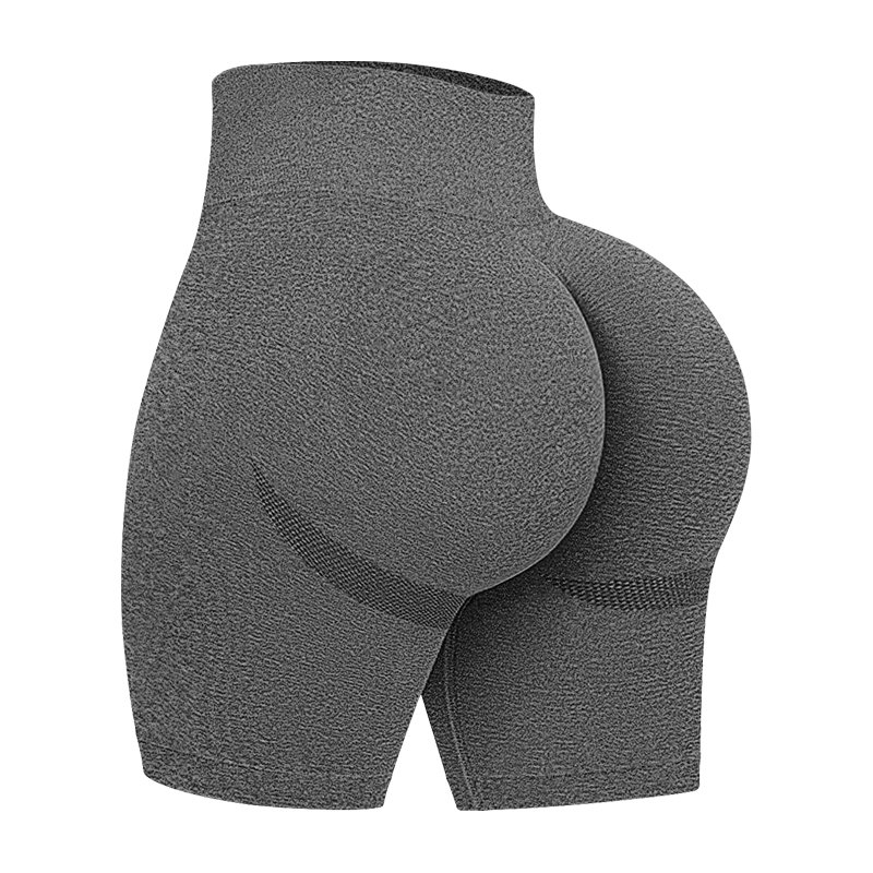 Wholesale of women's fitness yoga wear knitted ribbed seamless high waist sports shorts high elasticity yoga shorts