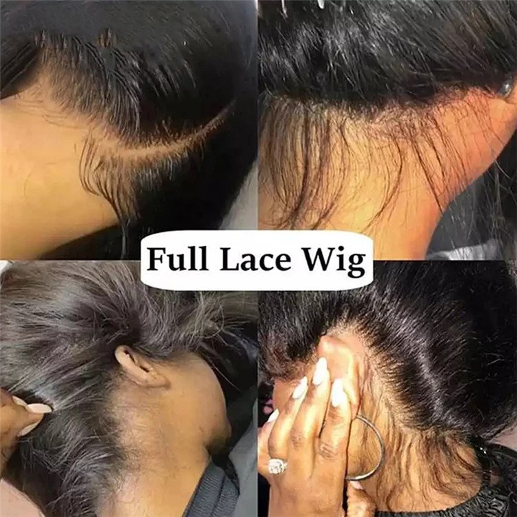Wholesale glueless 360 human hair wigs for women 13x6 hd lace frontal wig virgin brazilian straight perruque full lace wig human