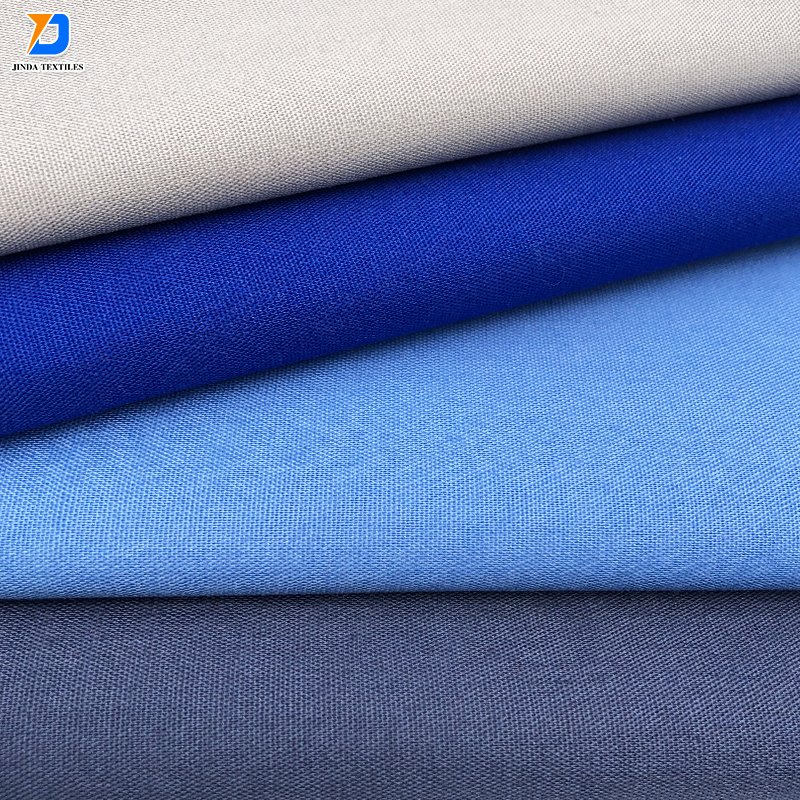 Jinda tissu Hot selling 100% polyester or poly fabrics gabardine or canvas fabric chef uniform fabric