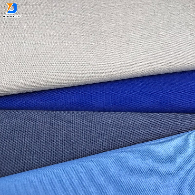 Jinda tissu Hot selling 100% polyester or poly fabrics gabardine or canvas fabric chef uniform fabric