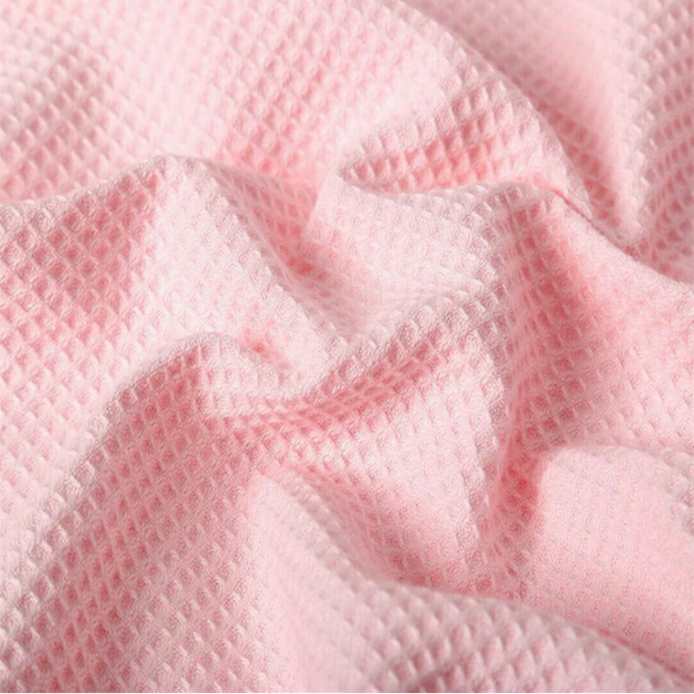 100%Polyester Cotton Cross Pineapple Waffle Knitted Rib Cloth Spring and Summer Hoodie Fabric