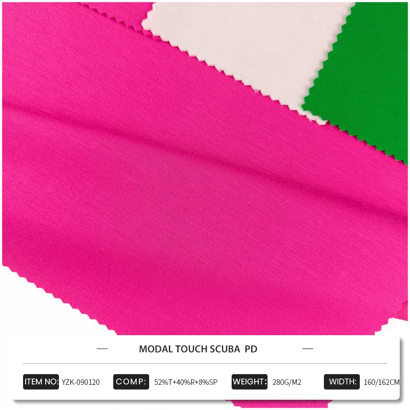SHAOXING WHOLESALE MODAL SAND WASH SCUBA RAYON POLYESTER TEXTILE STRETCH FABRICS TELAS FOR MAN SPORTSWEAR AND HOODIES
