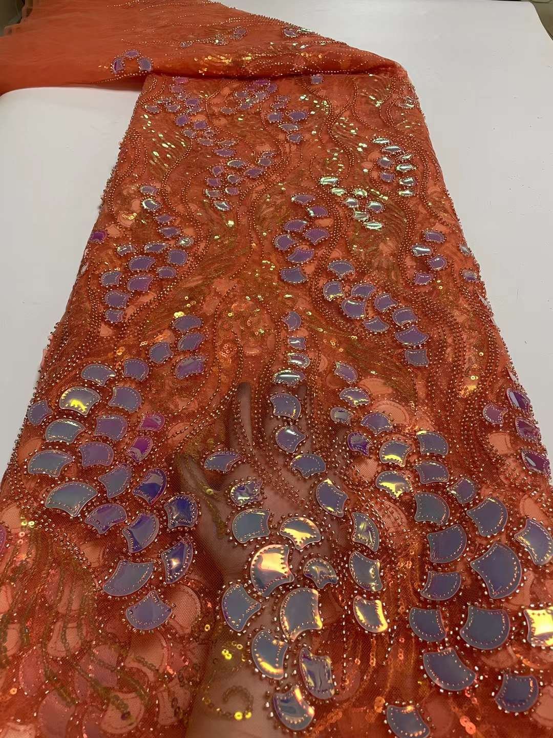sequin net embroidery fabric beaded lace fabric green lace fabric