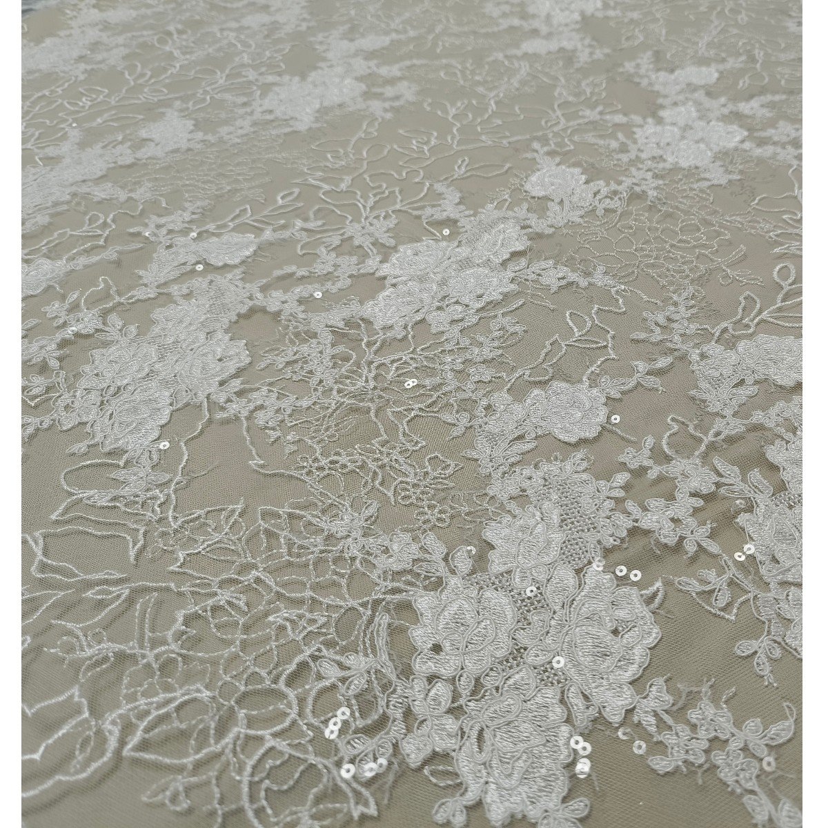 DELACE bridal embroidery sequin african mesh lace fabric for wedding dress