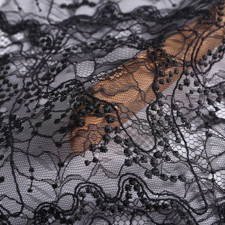 HA-17711E Latest Wedding Gown Embroidery Lace Cording Lace All-over Lace with all over cord embroidery