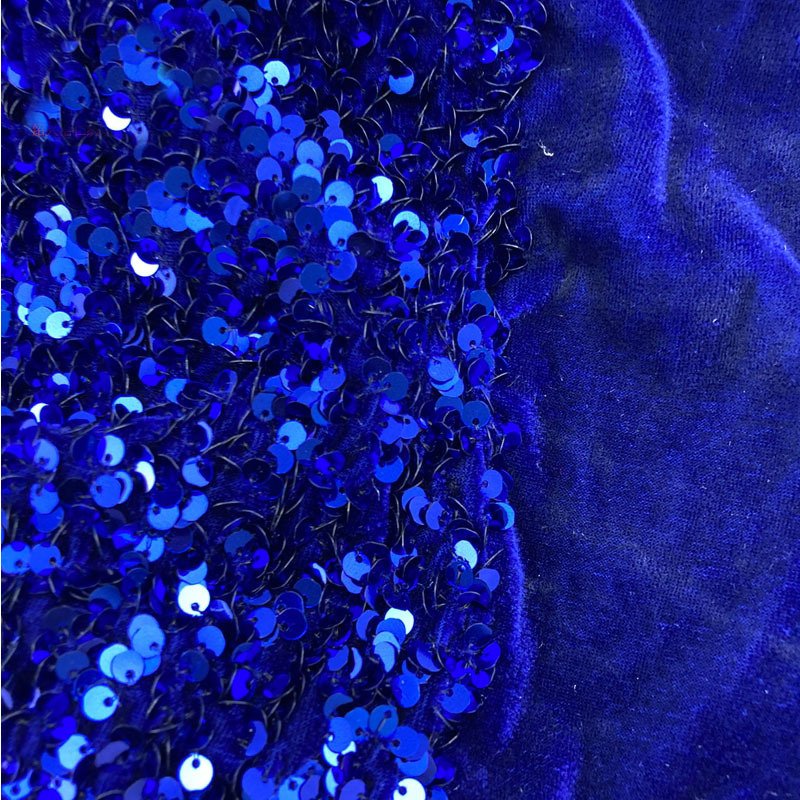 Heavy Overlap 100% Polyester Upholstery Christmas Decor Embroidery Velvet Sequin Fabric