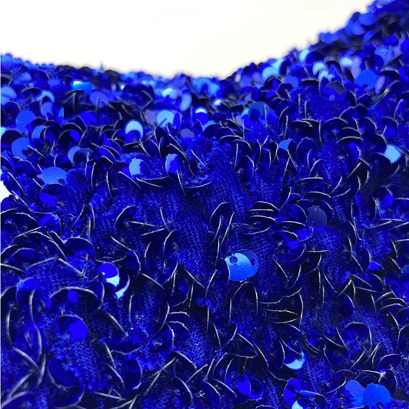 Heavy Overlap 100% Polyester Upholstery Christmas Decor Embroidery Velvet Sequin Fabric