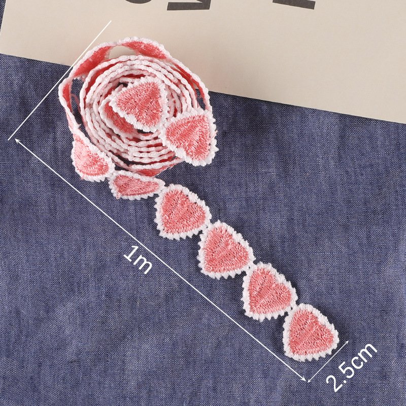 Wholesale Border Clothing Accessories Embroidery Fruits Patches Encajes Colorful Ribbon Lace for Children's Clothes