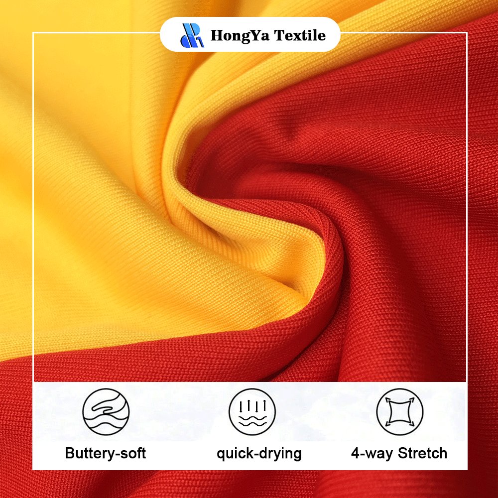 8% Spandex Fabric for Yoga High Quality Superfine Polyester Stretch 220g 92% Polyester Knitted Plain Dyed Underwear Fabric 165cm