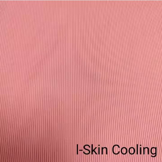 Fresh Skin Cooling RIB Fabric 91% Cool Nylon and 9% Spandex for Lightweight, Breathable Top Wear