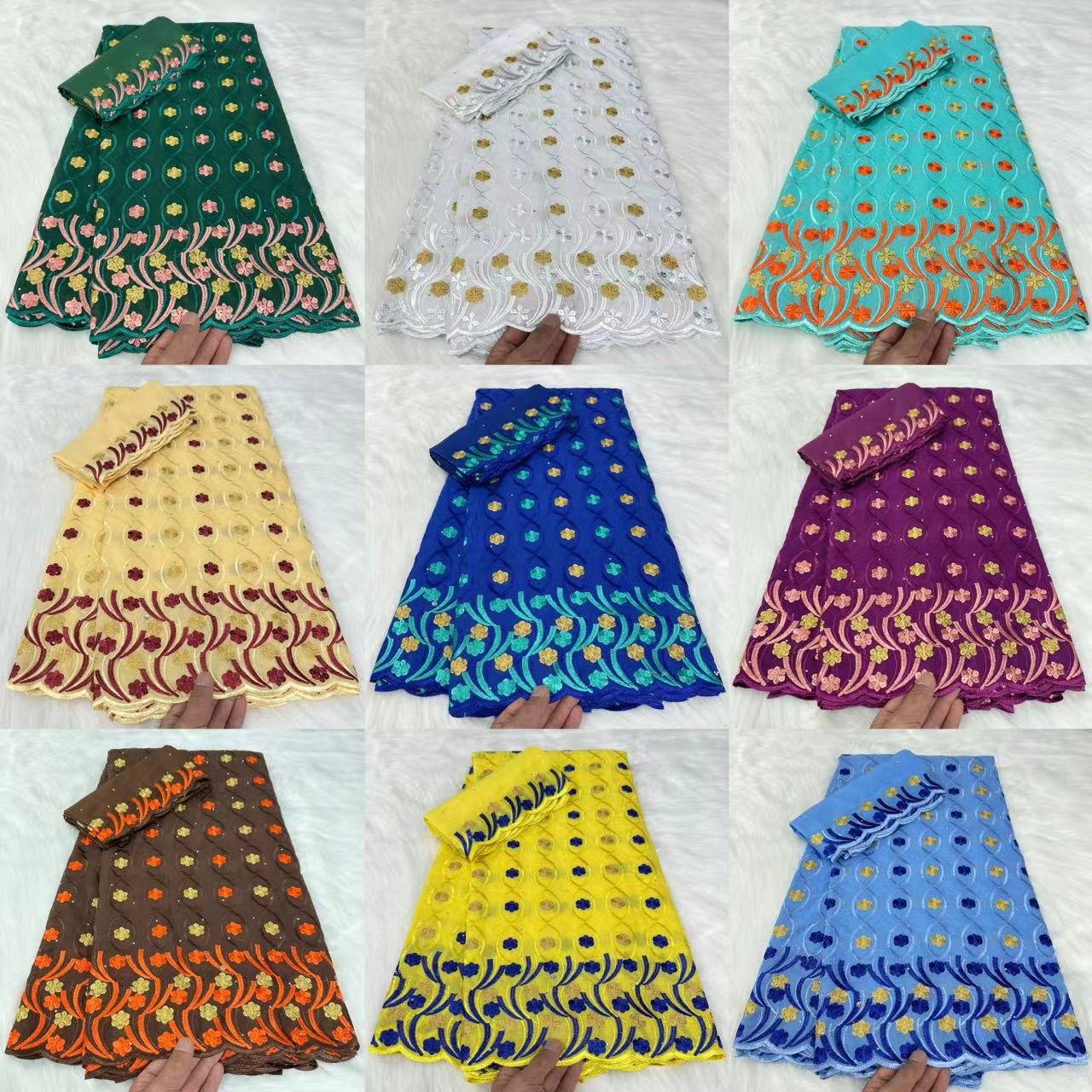 High quality swiss cotton voile lace austria 100% cotton lace switzerland swiss voile fabric african dry lace fabrics