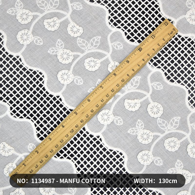 high quality Embroidered Border Trims african tulle embroidered lace Refined white embroidered lace fabric