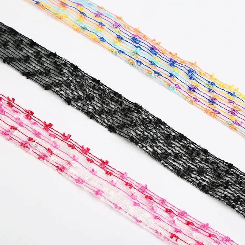 2.7cm Tassels Lace Trim Vintage Embroidered Lace Ribbon Lace Fabric Handmade Costume Dress Sewing craft Wedding Decoration