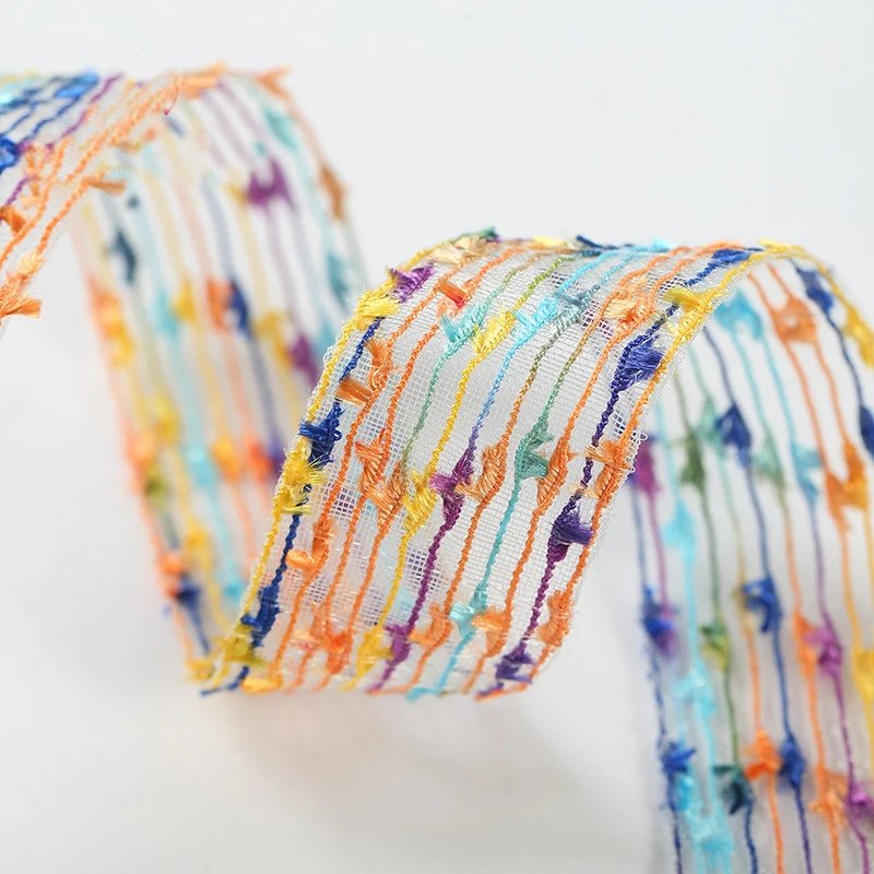 2.7cm Tassels Lace Trim Vintage Embroidered Lace Ribbon Lace Fabric Handmade Costume Dress Sewing craft Wedding Decoration