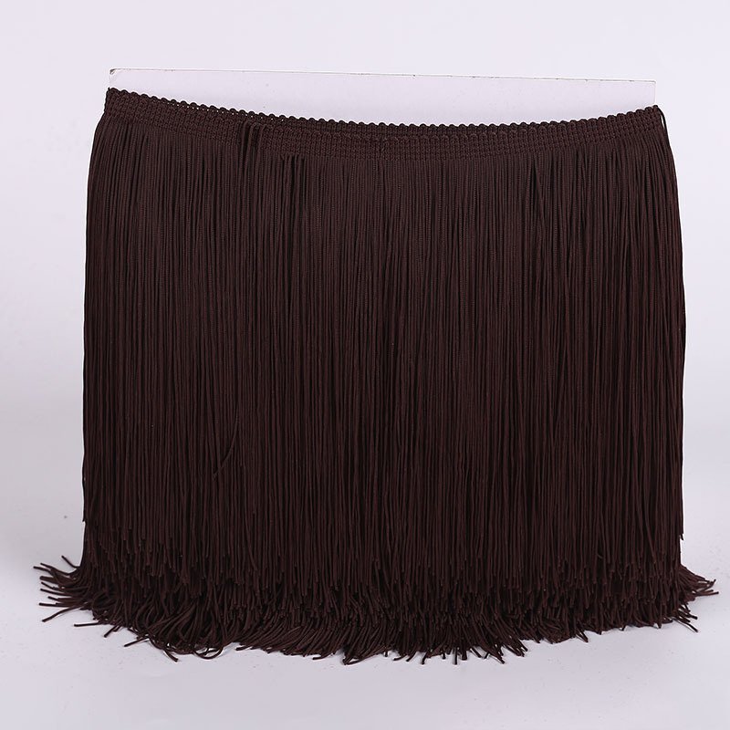 Width 50cm Double Line Nylon Vertical Latin Dress Clothing Accessories Home Textiles Curtain Fringe Tassel Lace Trim