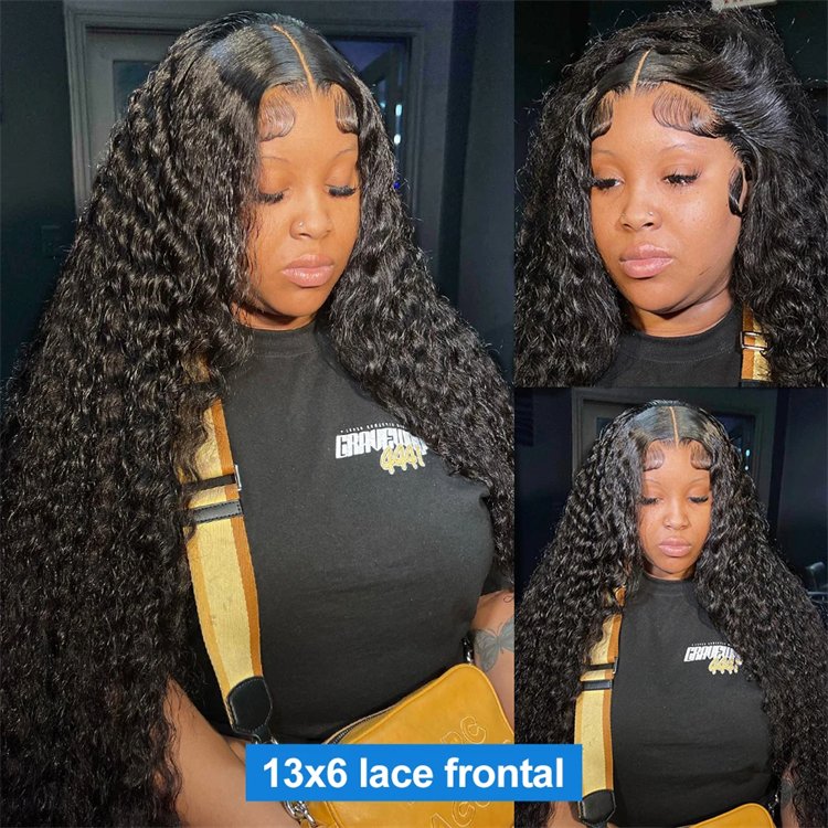Raw Indian Hair Wigs From India Wholesale Vendor Human Hair Lace Font Wig Lace Frontal Loose Deep Wave Wig For Black Women