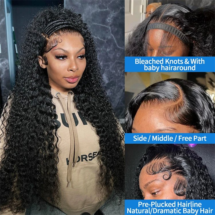 Raw Indian Hair Wigs From India Wholesale Vendor Human Hair Lace Font Wig Lace Frontal Loose Deep Wave Wig For Black Women