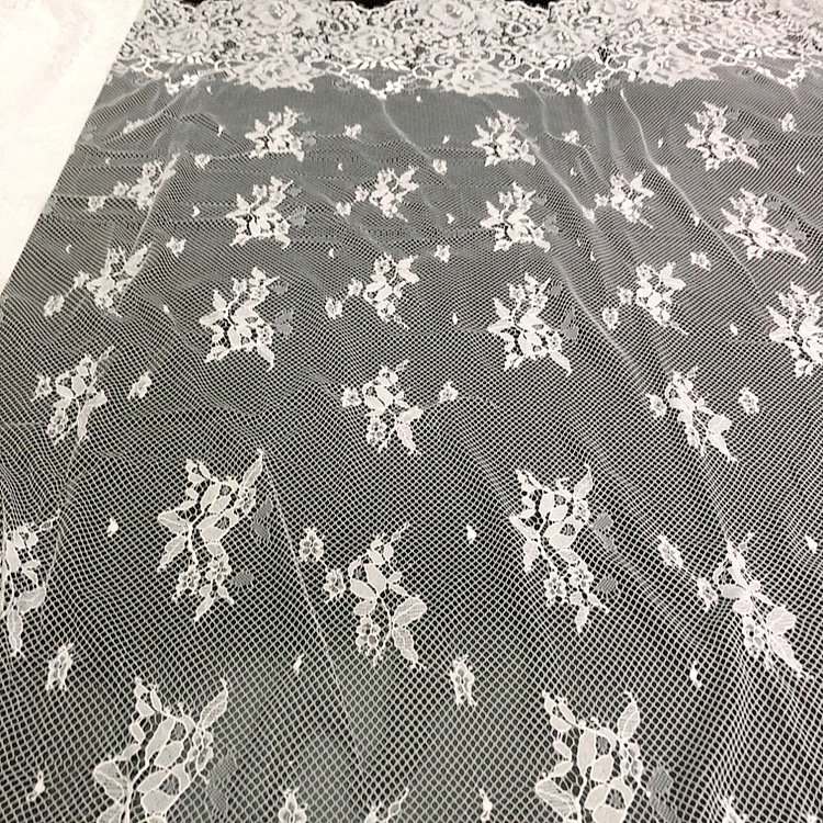 Cheap fashion floral eyelash lace fabric chantilly for clothes LT20829