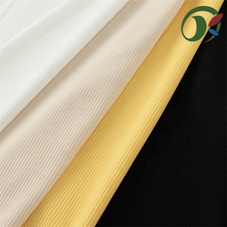 supplier Whole Sale Stock Knitted Fabric polyester Spandex Rib Fabric Knitted Fabric For Winter