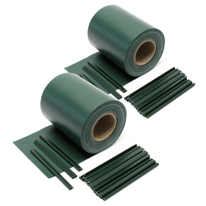 Garden Fence 35m X 19cm Aperture Film Privacy Fencing Panels Vinyl Windscreen Sun Shade Pvc Privacy Stripe