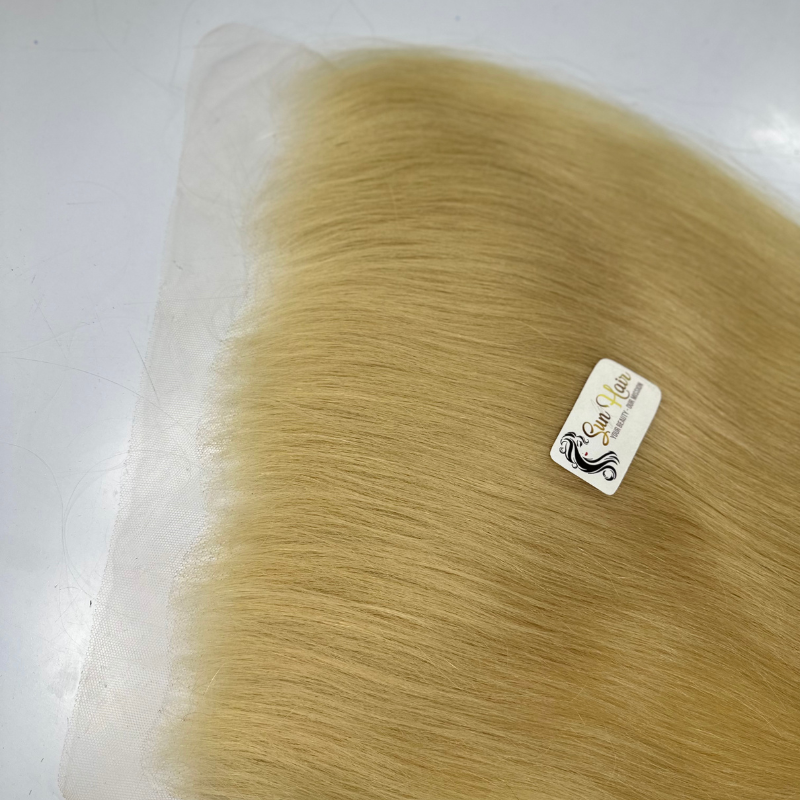 Wholesale Hot Fashionable Blonde Color 13x6 Frontal HD Lace 100% Vietnamese Raw Human Hair Extensions TOP 1 Beauty Products