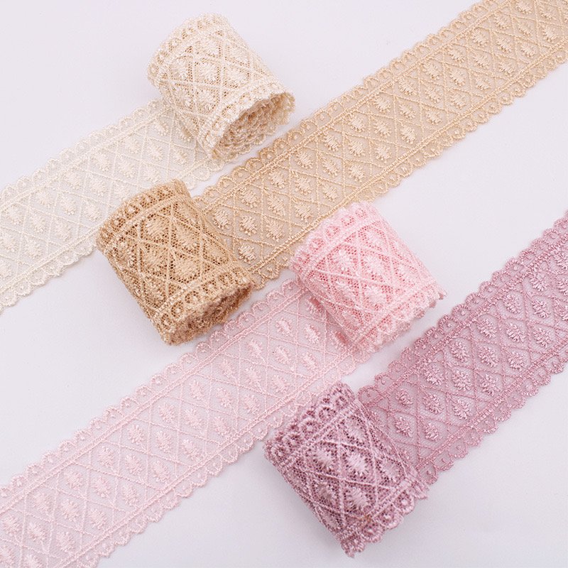 Fabric Sustainable Crocheted 2023 High Quality Chinese Embroidery Factory Direct Prices Milk Silk Guipure Trimming Lace White