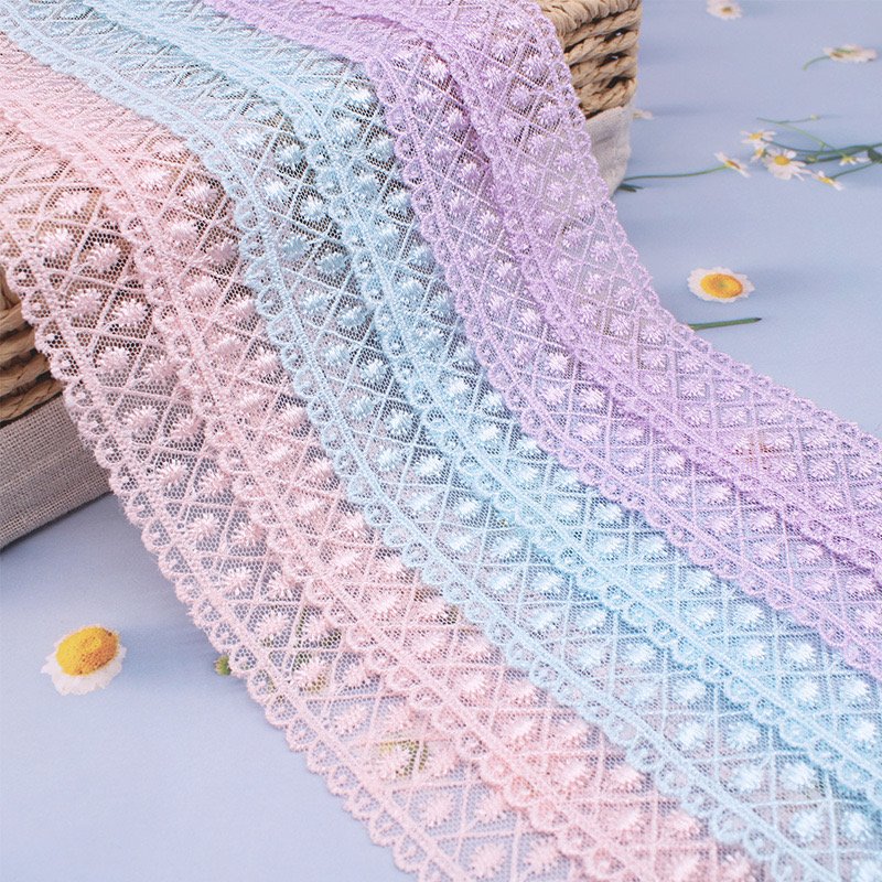 Fabric Sustainable Crocheted 2023 High Quality Chinese Embroidery Factory Direct Prices Milk Silk Guipure Trimming Lace White