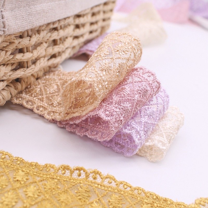 Fabric Sustainable Crocheted 2023 High Quality Chinese Embroidery Factory Direct Prices Milk Silk Guipure Trimming Lace White