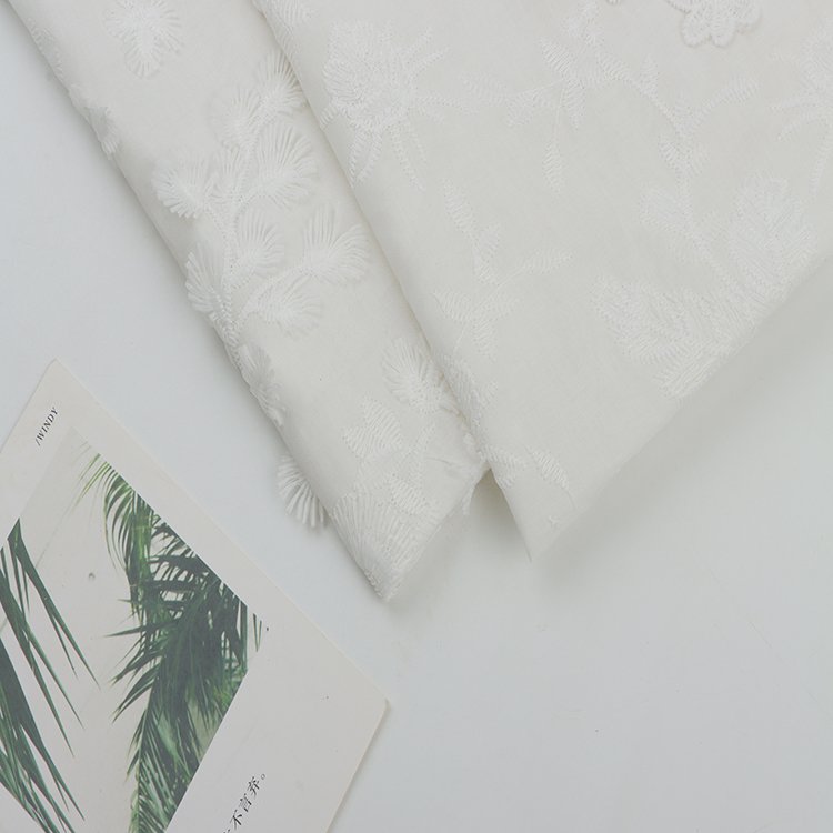 Good Price 3D Flower Embroidery Fabric Women Evening Dress Cloth 100%Polyester Ground Embroidery Fabric