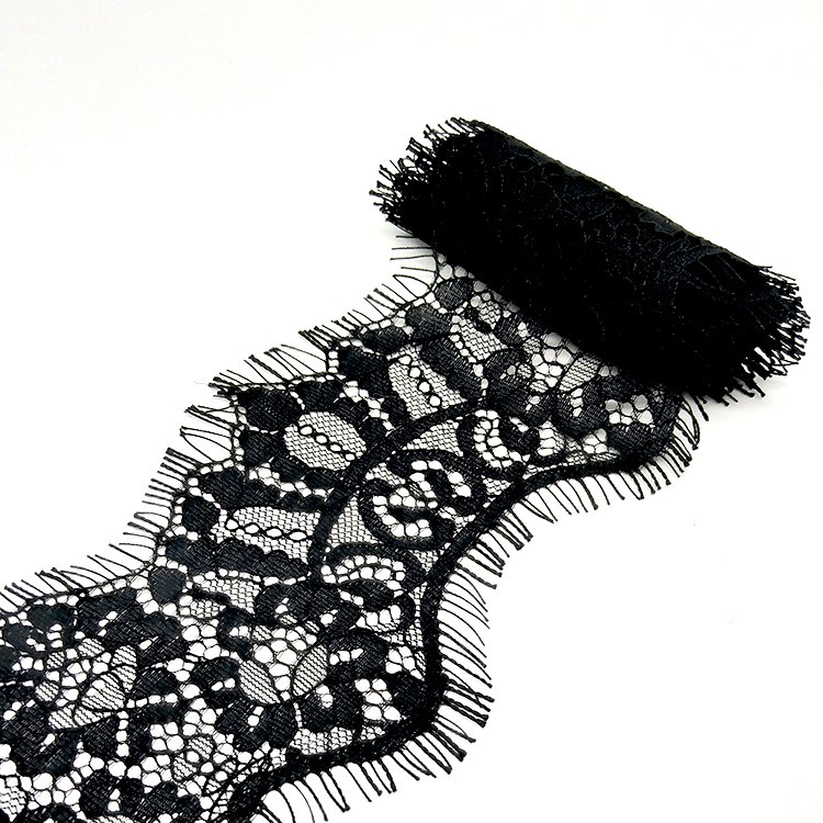 Black and White Chemical Guipure Embroidery Lace Trimmings In Fashion Water Souble Lace