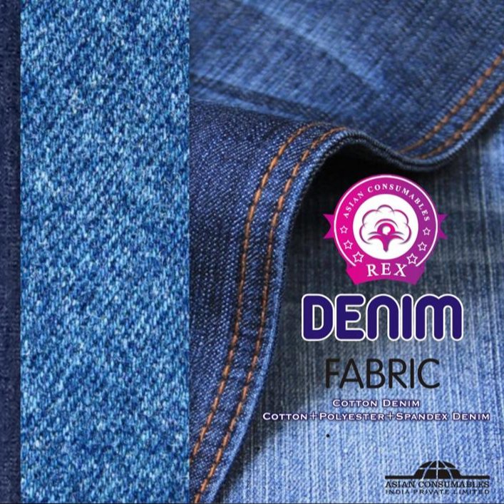 Popular Denim Fabric Price Textile Printing Machine Flat Linen jean material fabric export from india