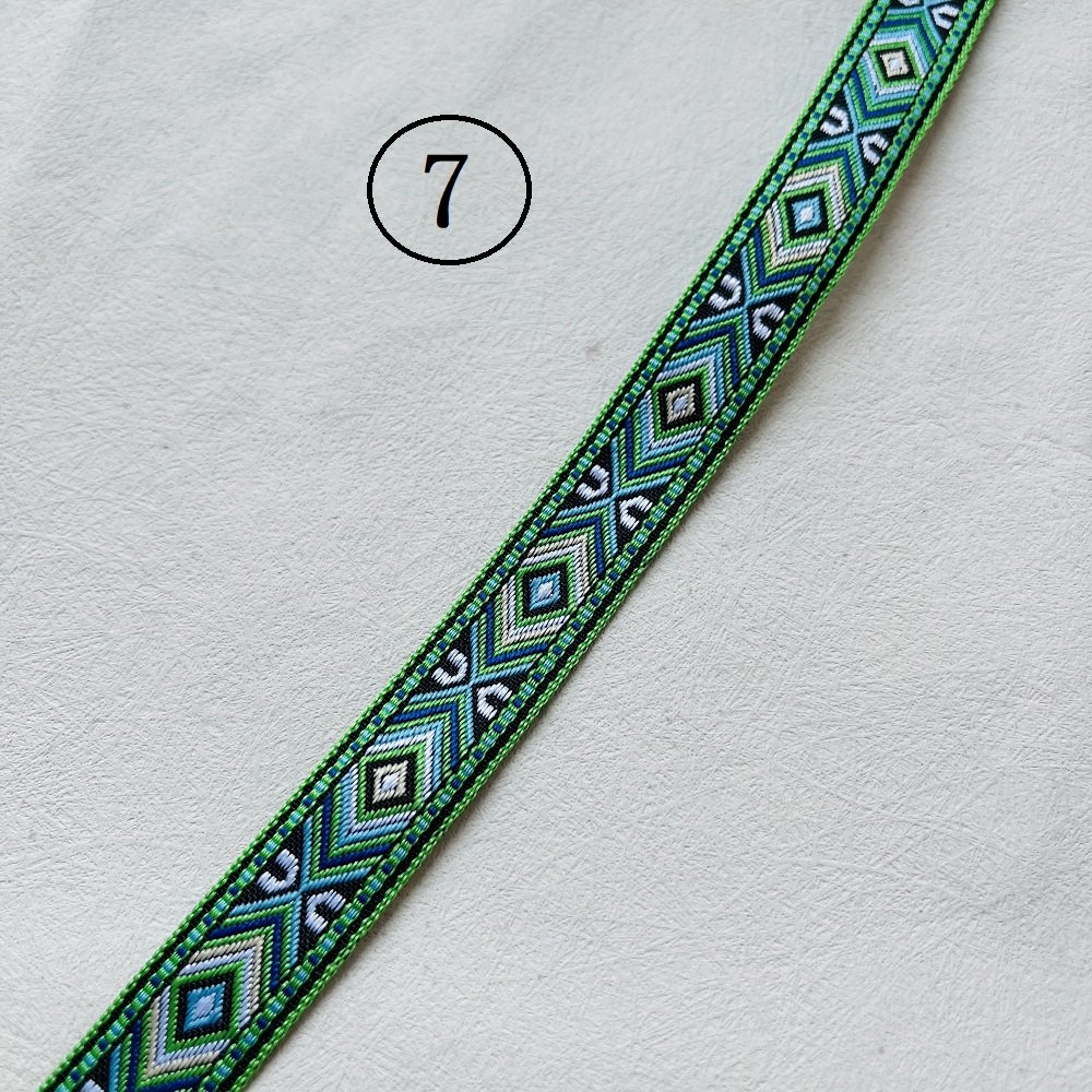 Ethnic Style Lace Jacquard Webbing Woven Tape For Garment Accessories Width 1.8 cm ST-965