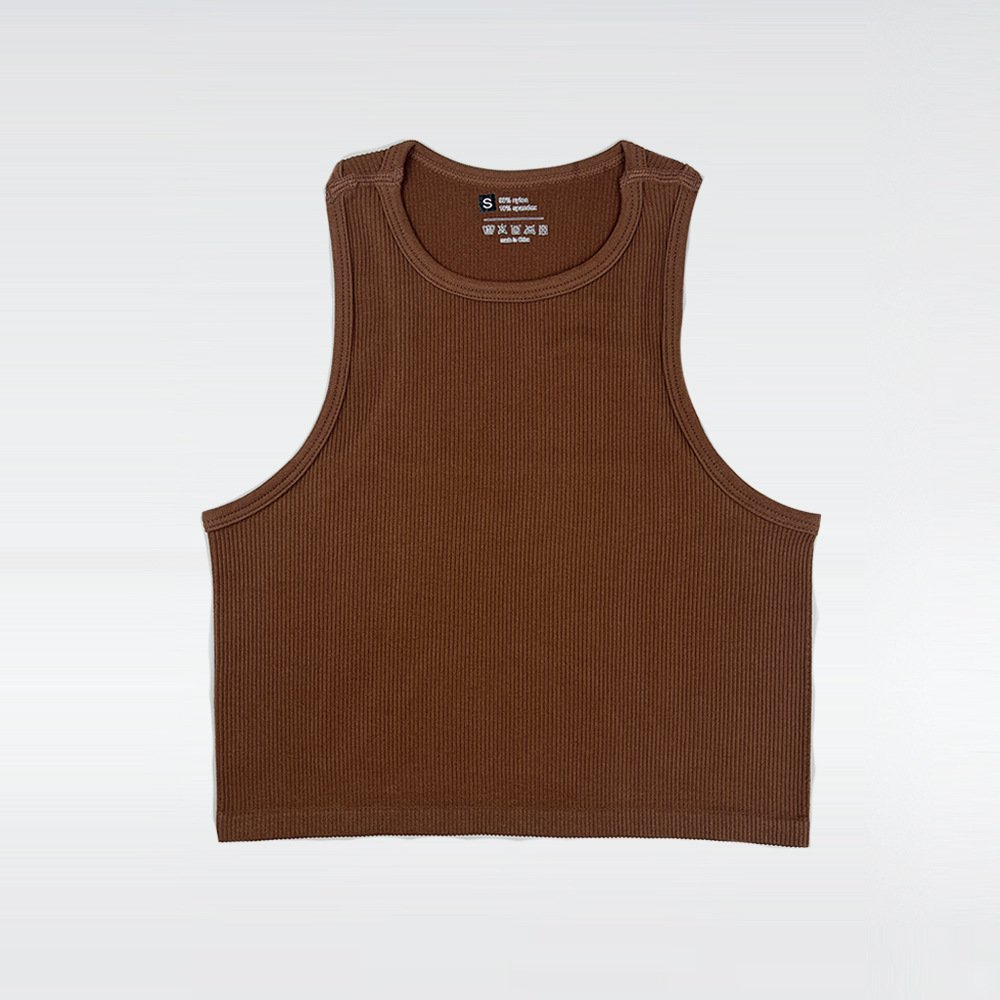 Ribbed Knitted Tops Neck Summer Basic Shirts White Black Casual Sport Vest Off Shoulder Green Women's Tank Top